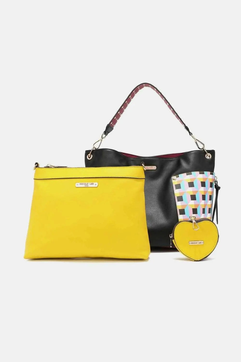Nicole Lee vegan leather handbag set - Love Salve